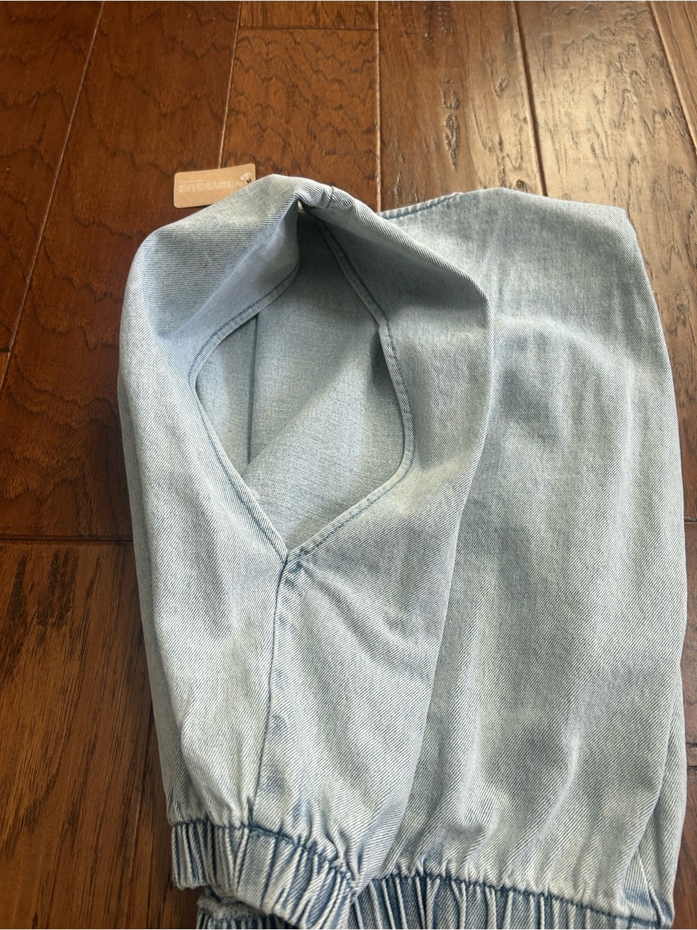 Vestique Light Wash Denim Pullover Top - Picture 5 of 5